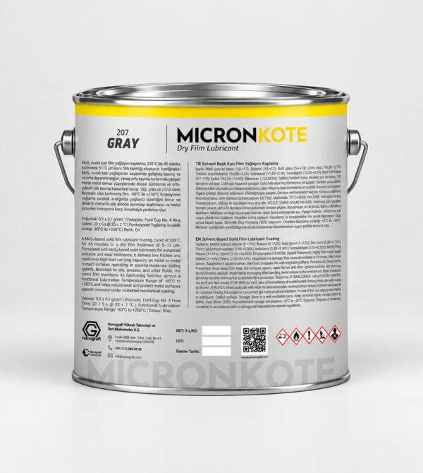 Micronkote 207 Gray dry film lubricant coating aerosol can