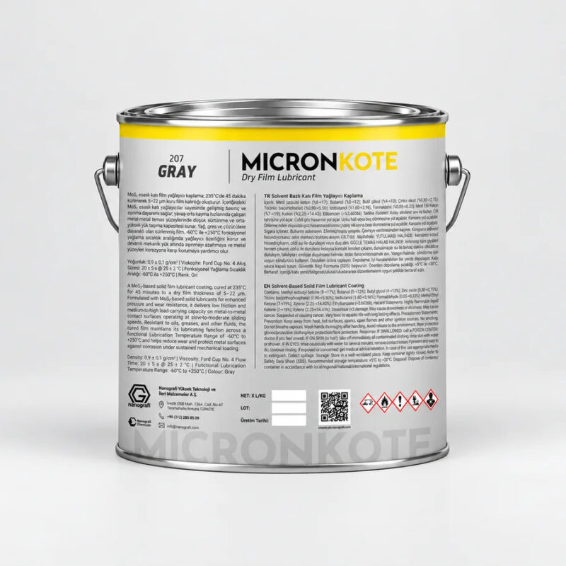 Micronkote 207 Gray dry film lubricant coating aerosol can