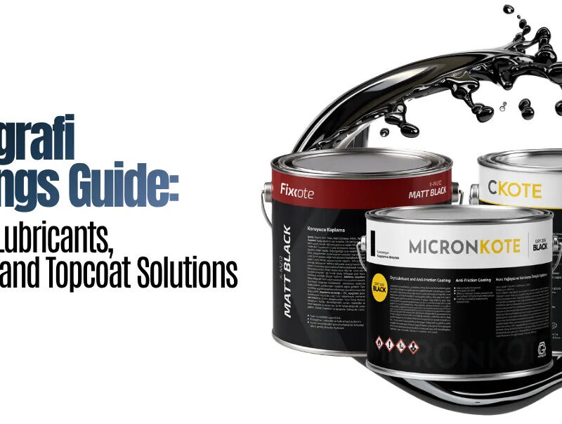 Nanografi coatings product range: Micronkote dry film lubricant, C-Kote ceramic coating and Fixkote topcoat cans
