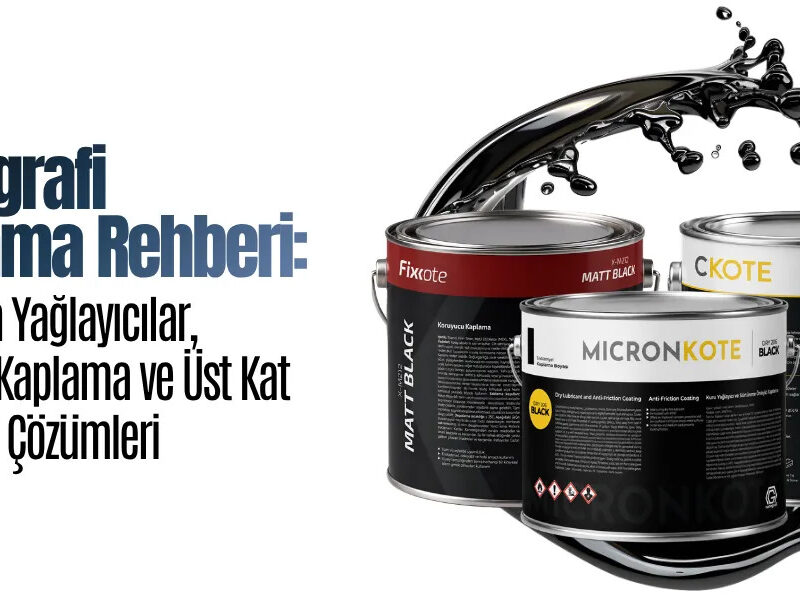 Nanografi kaplama urun ailesi: Micronkote kuru film yaglayici, C-Kote seramik kaplama ve Fixkote ust kat boya kutulari